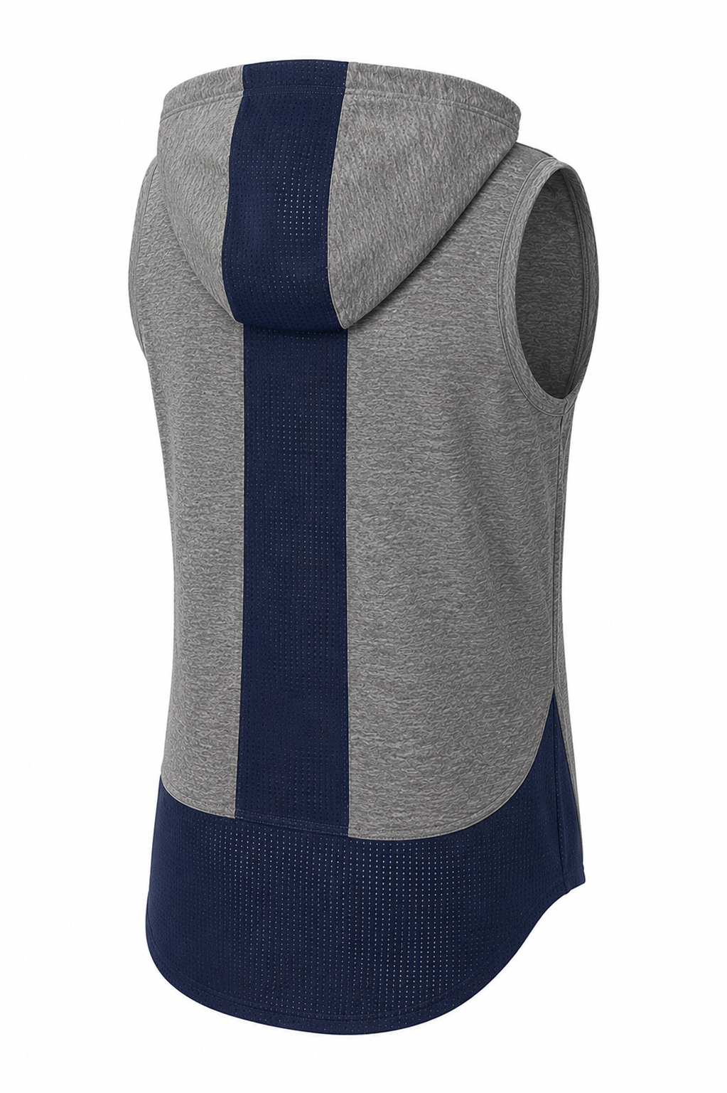 Land United Womens True Navy/ Dark Grey Heather Hoodie Tank
